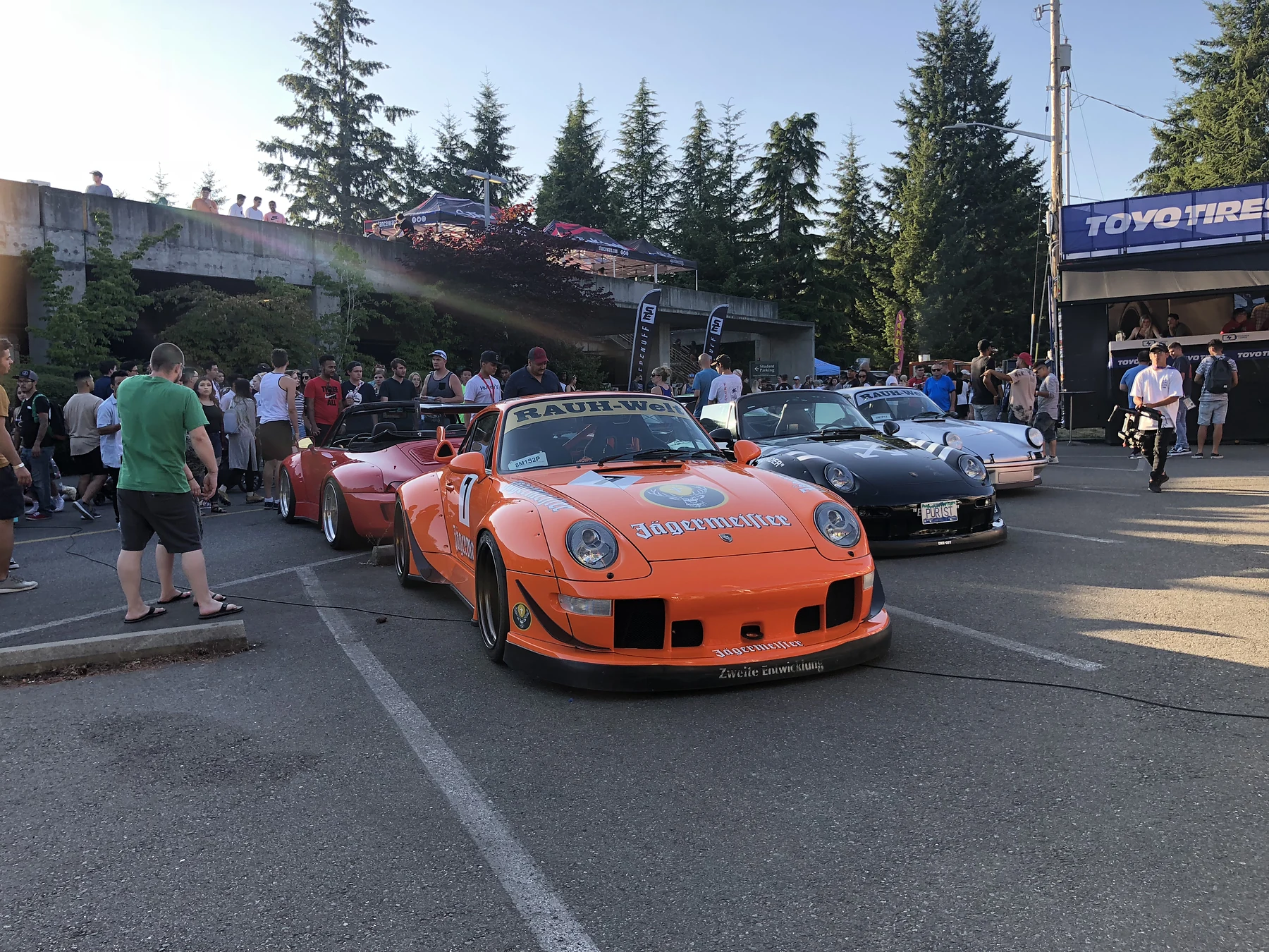 RWB Jägermeister at a car show